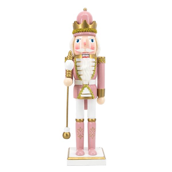 Pink & Gold Nutcracker, 15"
