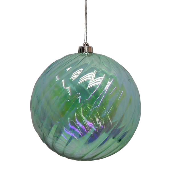 Oh Joy! Aqua Ball Ornament, 8.5"