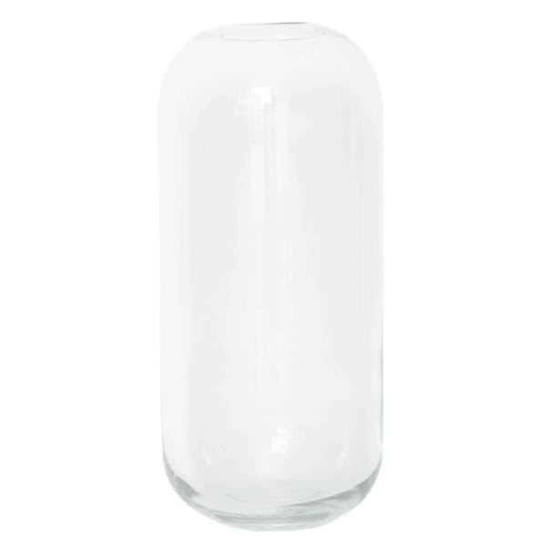 11In Rounded Clear Glass Vase