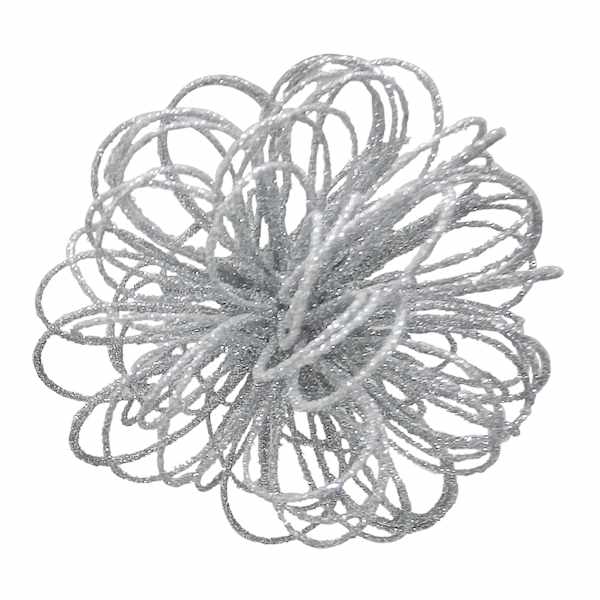 The Elf on the Shelf® Silver Tinsel Ball Ornament