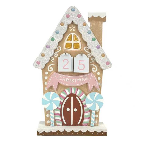Mrs. Claus' Bakery House Advent Calendar, 9.5"