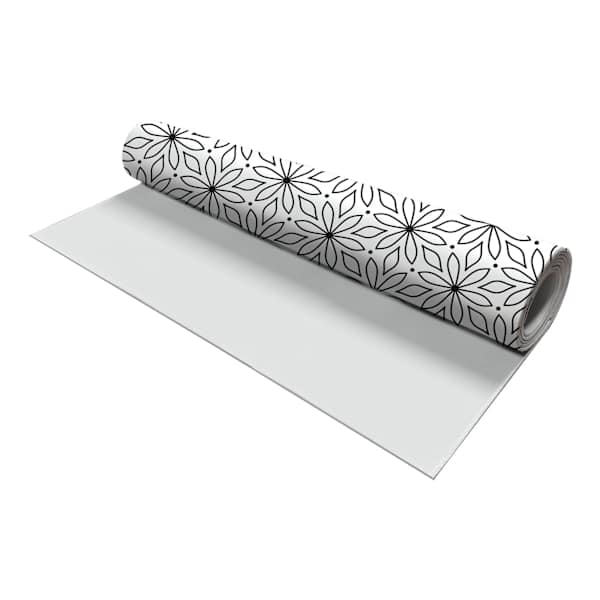 Black & White Daisy Shelf Liner, 12x300