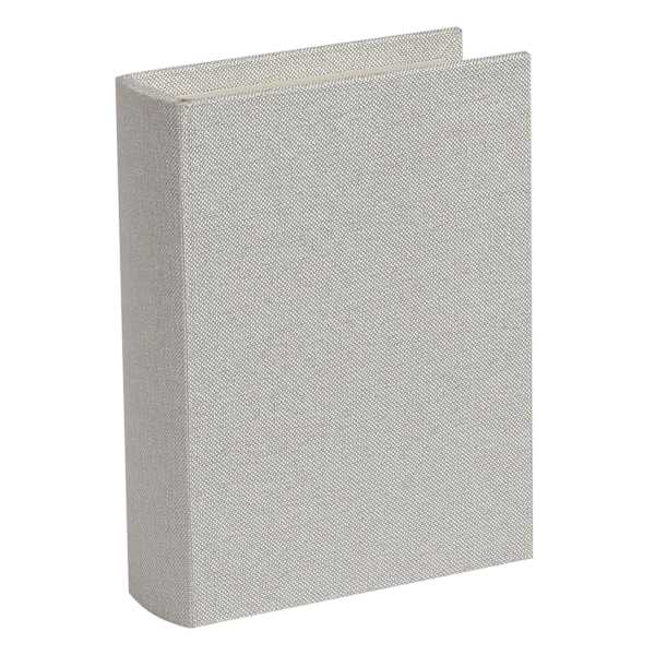 Cream Linen Book Box, 9"
