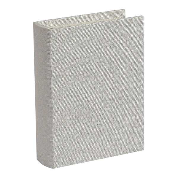 Cream Linen Book Box, 7"
