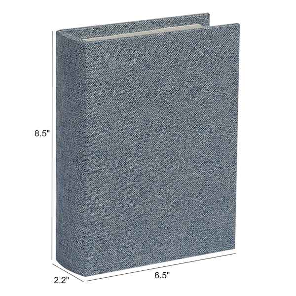 Blue Linen Book Box, 9"