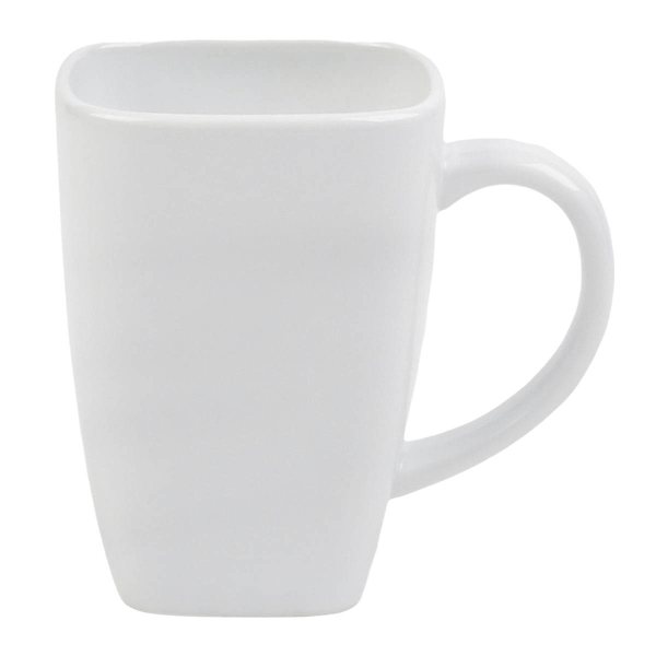 White Porcelain Mug, 14oz