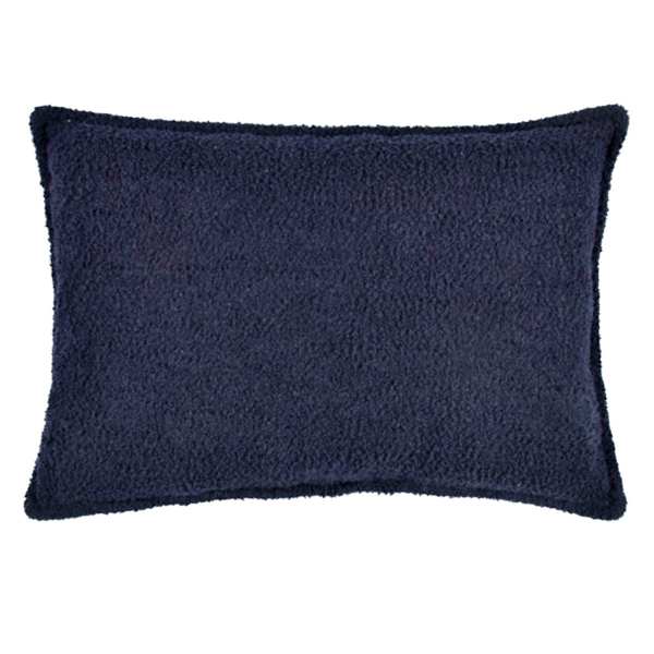 Crosby St. Navy Blue Soft Textured Boucle Throw Pillow, 14x20