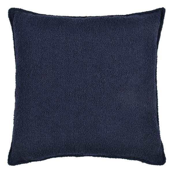Crosby St. Navy Blue Soft Textured Boucle Throw Pillow, 24"