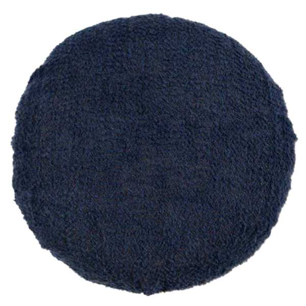 Crosby St. Navy Blue Soft Textured Boucle Round Throw Pillow, 16"