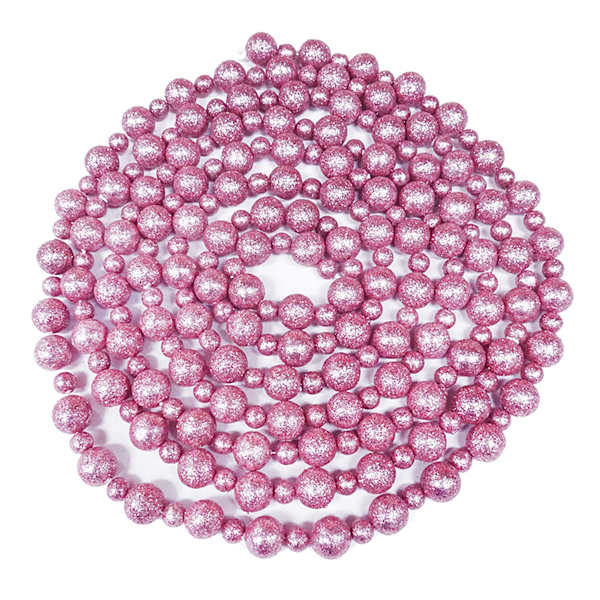 Pink Ball Garland, 144"