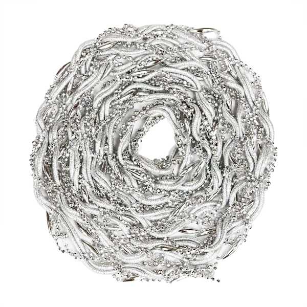 Silver Twisted Bead Garland, 144"