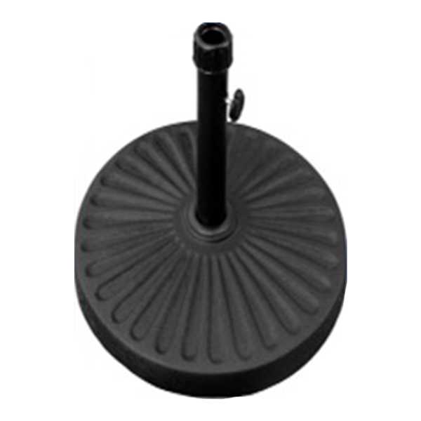 Black Round Patio Umbrella Base, 40lb