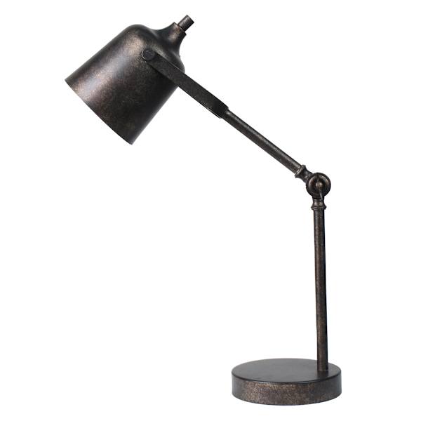 Brown Metal Task Lamp, 19"