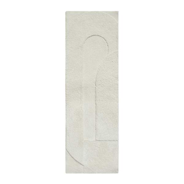 (B884) Crosby St. Ivory High-Low Runner, 2x6