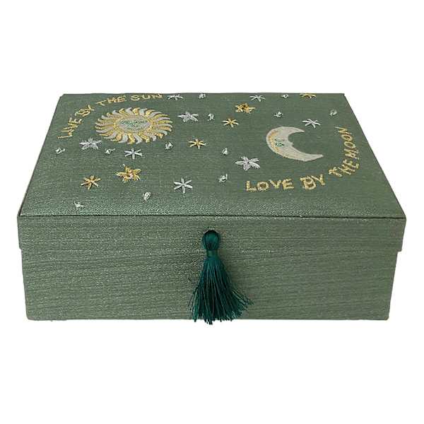 Sage Serenity Green Fabric Box, 7x5