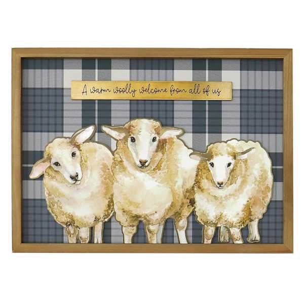 Honeybloom a Warm Wooly Welcome from All of Us Wall Art, 24x18