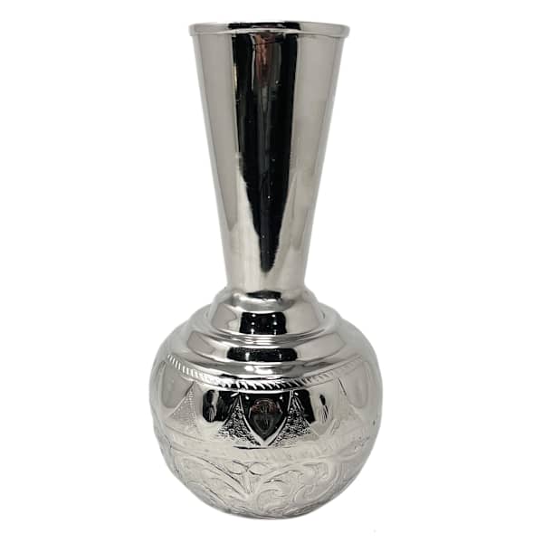 Found & Fable Metal Vase, 10"