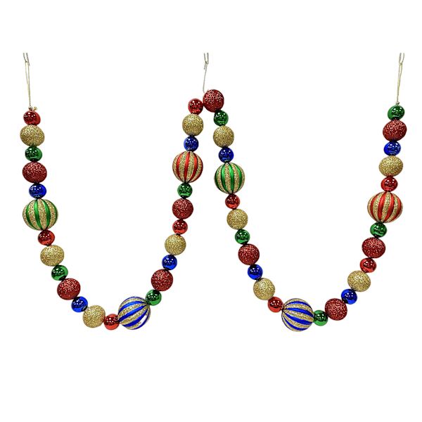 Classic Christmas Mini Ornament Garland, 72"