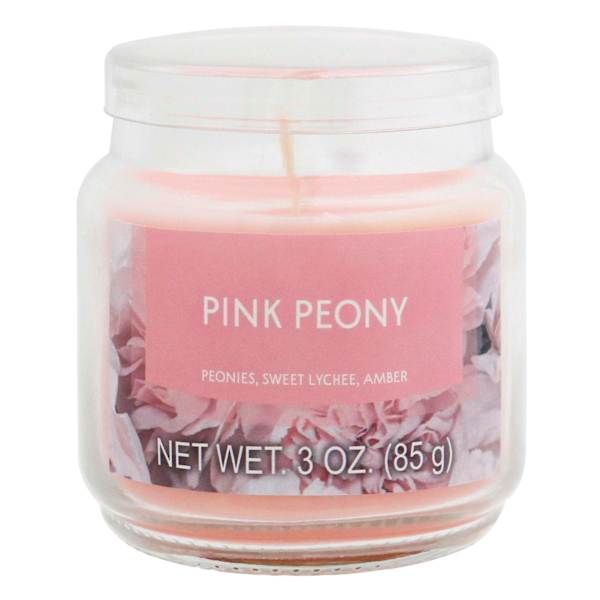 Pink Peony Scented Jar Candle, 3oz