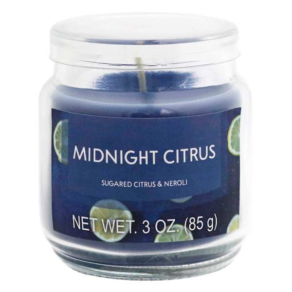Midnight Citrus Scented Jar Candle, 3oz
