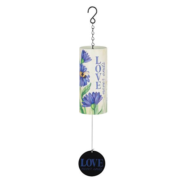 Love Cylinder Wind Chime, 36"