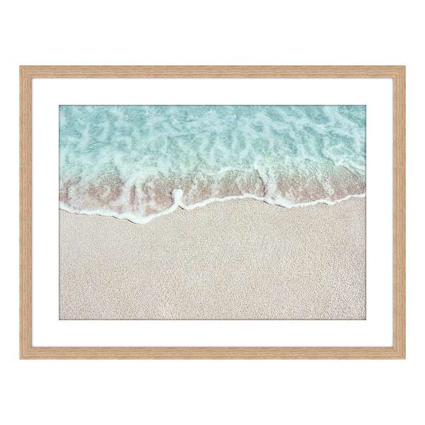 Ty Pennington Glass Framed Beach Print Wall Art, 18x24
