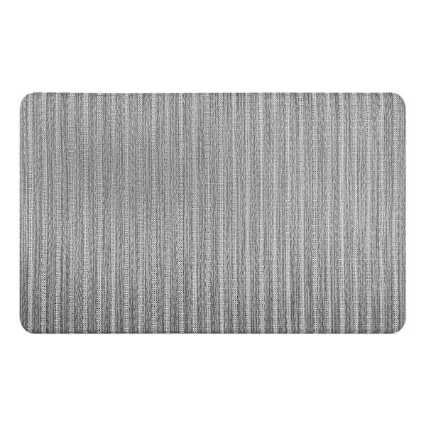 Bistro Forever Woven Grey Striped Antifatigue Mat, 20x39