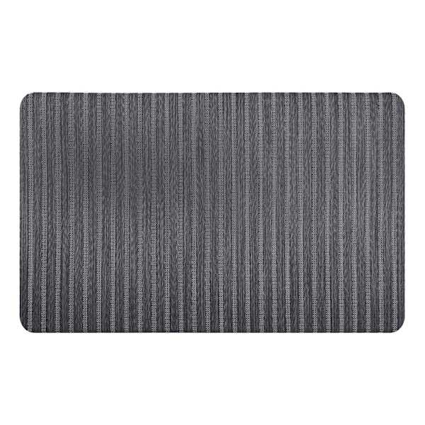 Bistro Forever Woven Charcoal Striped Antifatigue Mat, 20x39