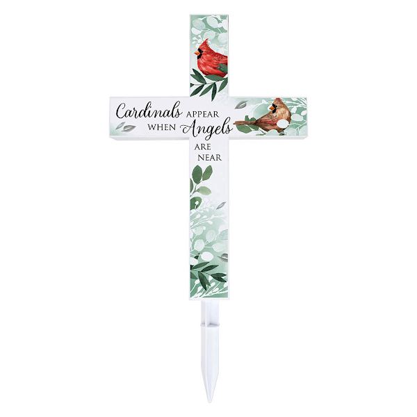 Cardinal Memorial Solar Yard Stake, 20"