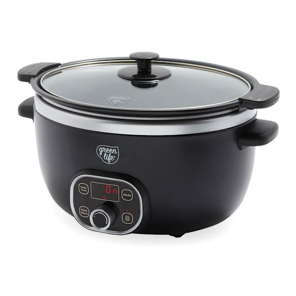 GreenLife Slow Cooker, Black