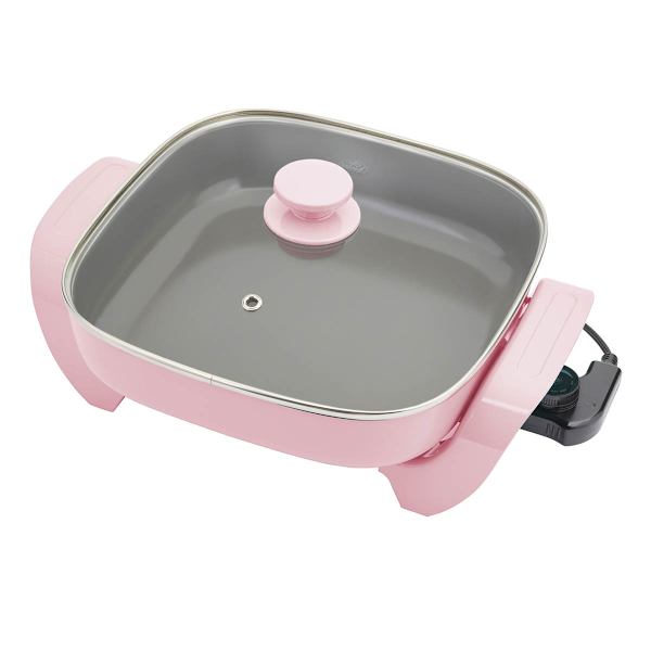 GreenLife Electric Skillet, Pink