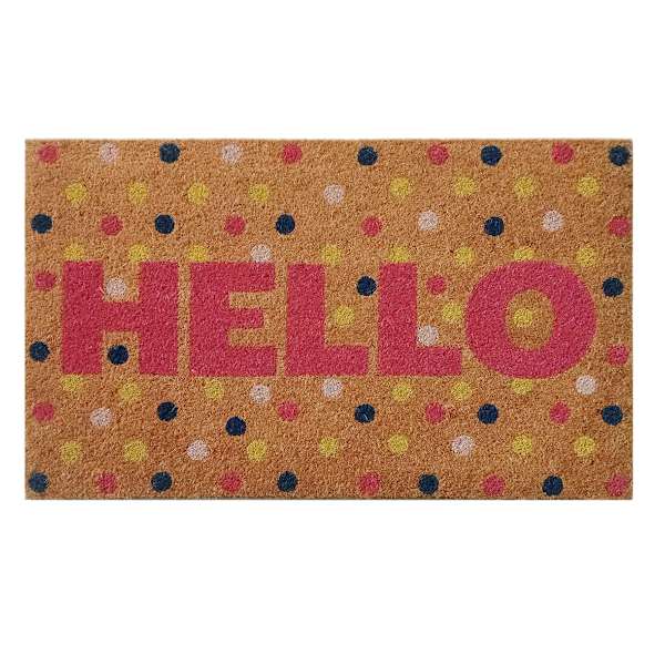 Oh Joy! Hello Confetti Coir Mat, 18x30