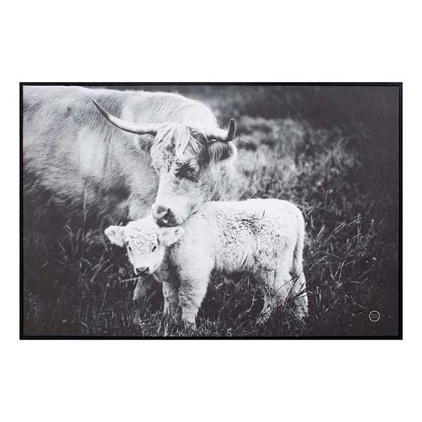 Ty Pennington Framed Cows Canvas Wall Art, 36x24