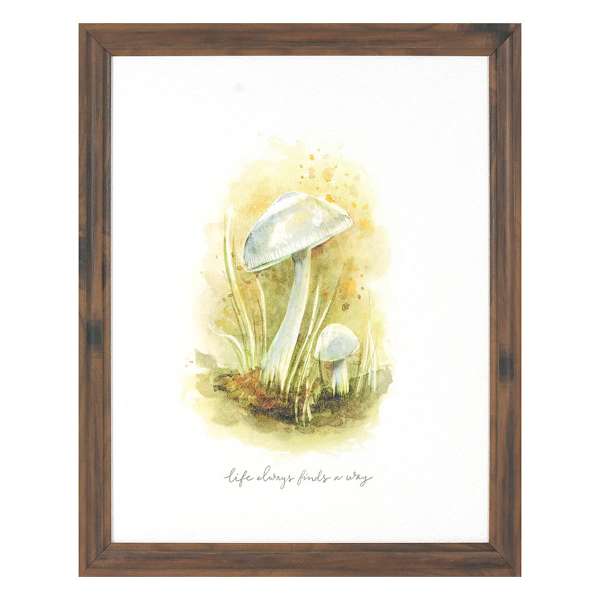 Honeybloom Framed Mushroom Print Wall Art, 13x16