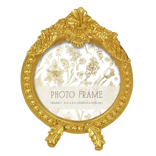 Providence Ornate Gold Tabletop Picture Frame, 4"