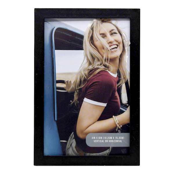 3-Piece Black Peel & Stick Wall Frames, 4x6