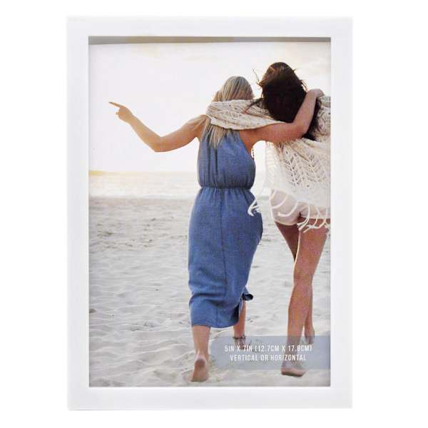 3-Piece White Peel & Stick Wall Frames, 5x7