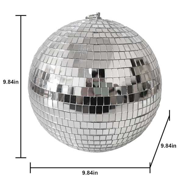 Oh Joy! Silver Disco Ball Ornament, 10"