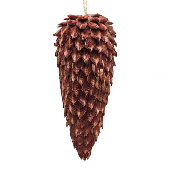 Pinecone Drop Ornament, 7.9"