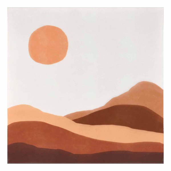 Soul Searcher Abstract Sun Canvas Wall Art, 20"