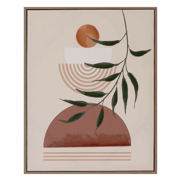 Soul Searcher Framed Neutral Vine Canvas Wall Art, 16x20