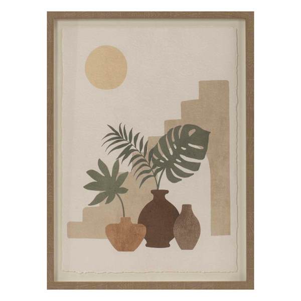 Soul Searcher Framed Three Pot Canvas Wall Art, 18x24