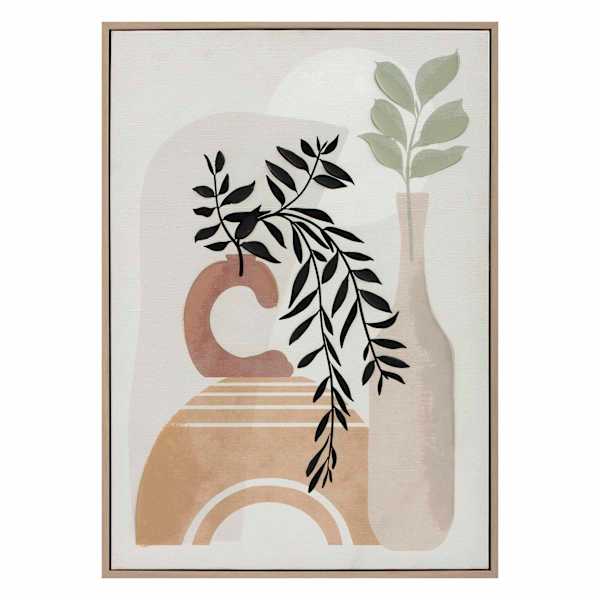 Soul Searcher Framed Vines in Base Canvas Wall Art, 18x24