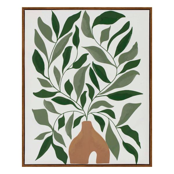 Soul Searcher Framed Funky Floral Canvas Wall Art, 20x24