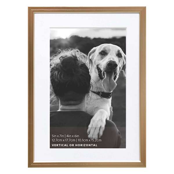 Champagne Aluminum Tabletop Photo Frame, 5x7