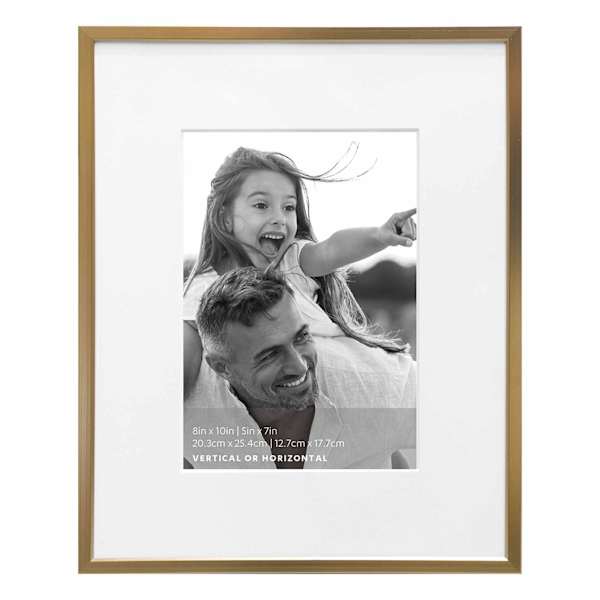 8X10 Champagne Aluminum Photo Frame
