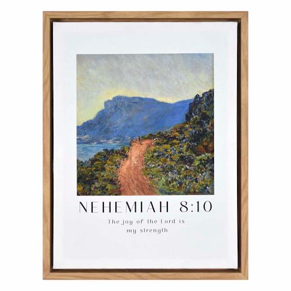 13X15 Nehemiah 8 10 Framed Canvas Wall Art