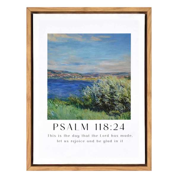 13X15 Psalm 118 24 Framed Canvas Wall Art