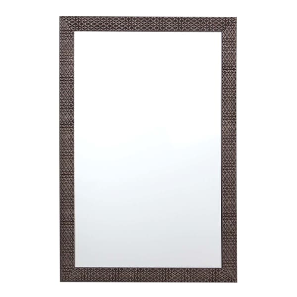 Dark Grey Star Mirror, 24x36