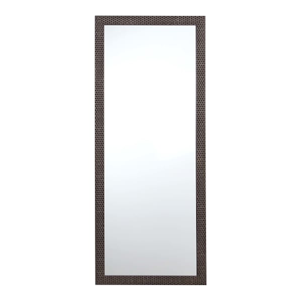Dark Grey Star Leaner Mirror, 24x58